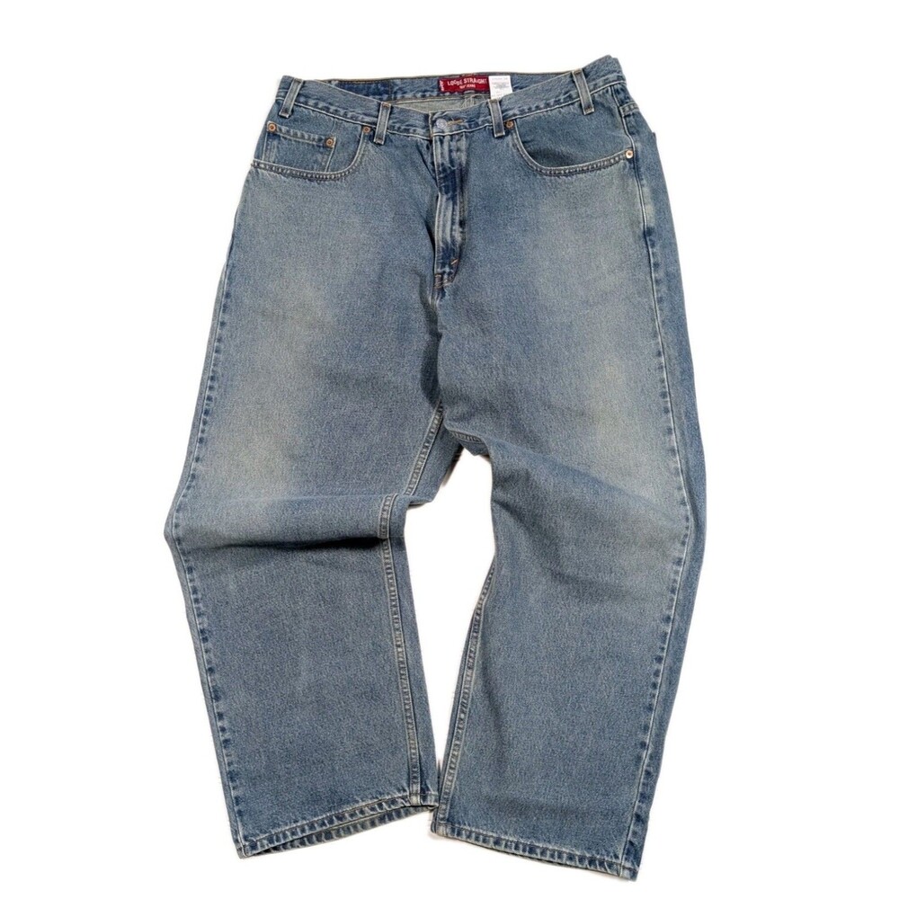 Vintage 2002 Levis 569 Jeans Mens 38x30 Baggy Straight Relaxed Wide Grunge Y2K